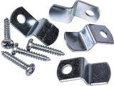 OOK Mirror Holder, For Frameless Mirrors, 20-lb Capacity, Zinc-Finish, 4-pk