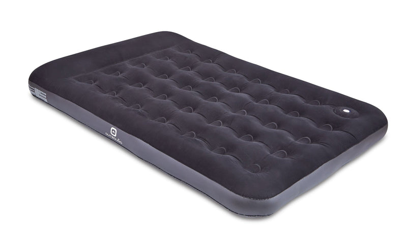 Outbound Double Single-High Inflatable Air Mattress/Airbed with Built-In Foot Pump & Pillow Q2