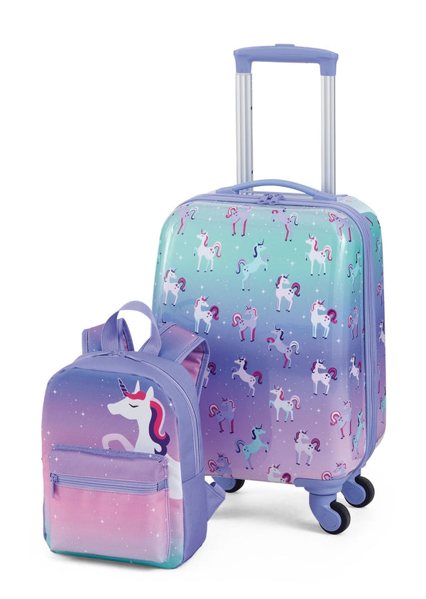 Outbound Kids Unicorn Hardside Luggage, 2-pc, Outbound Hardside Spinner Luggage, 23-in, Outbound Hardside Carry-On Spinner Flex Travel Suitcase,... J2