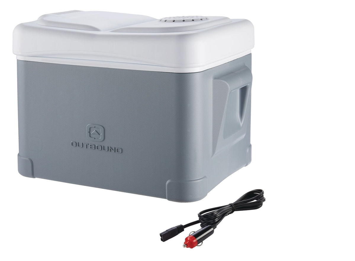 Outbound Powered Cooler, Grey/White, 35 L