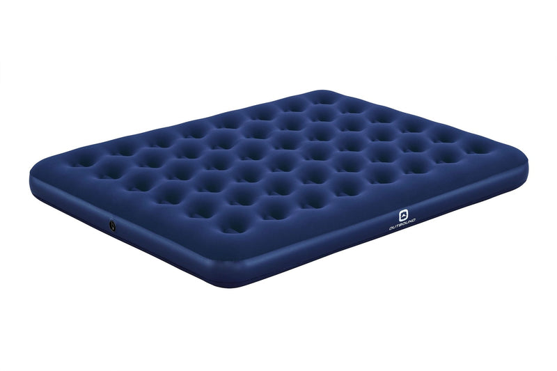 Outbound Queen Single-High Inflatable Air Mattress/Airbed with Flocked Top & Repair Kit W8