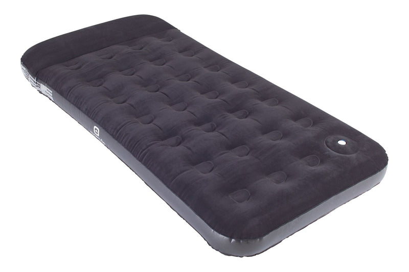 Outbound Twin Airbed with Built-In Manual Pump, Hand/Foot Pump, PVC, Black U7