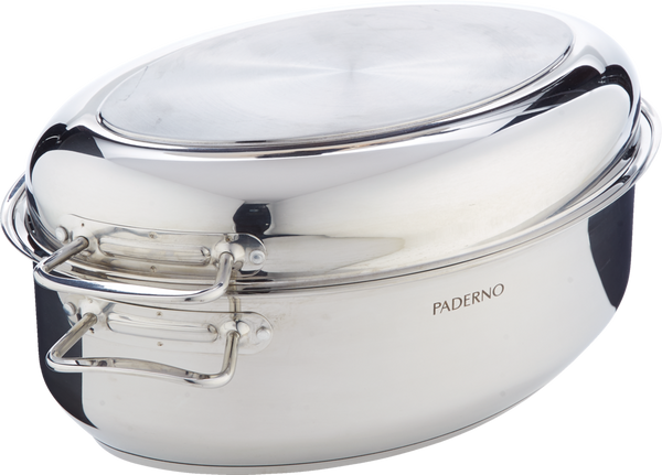 PADERNO 18/10 Stainless Steel Multi-Roaster with Removable Rack, 50.3 x 18cm V5