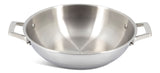 PADERNO 3-Ply Clad Stainless Steel Wok, 32-cm