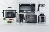 PADERNO Digital Programmable Slow Cooker, Black Stainless Steel, 6qt
