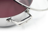 PADERNO Professional Non-Stick Clad Jumbo Cooker, Burgundy, 5-L