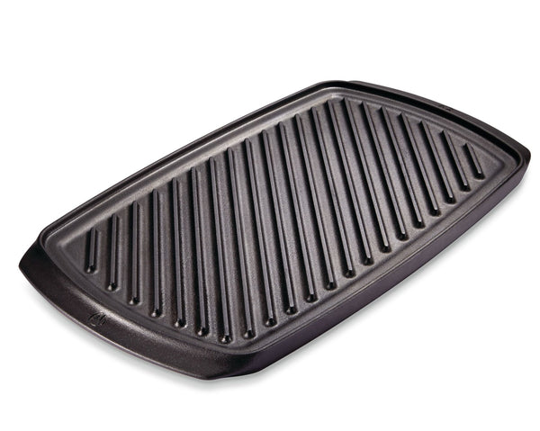 PADERNO Signature Cast Iron Reversible Grill & Griddle, BBQ & Oven Safe, Black, 20-in x 10-in M0