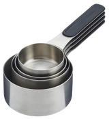 PADERNO Stainless Steel Measuring Cups with Magnetic Handle, 4-pc