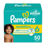 Pampers Swaddlers Size 6 Leak-Free Diapers, 50-pc