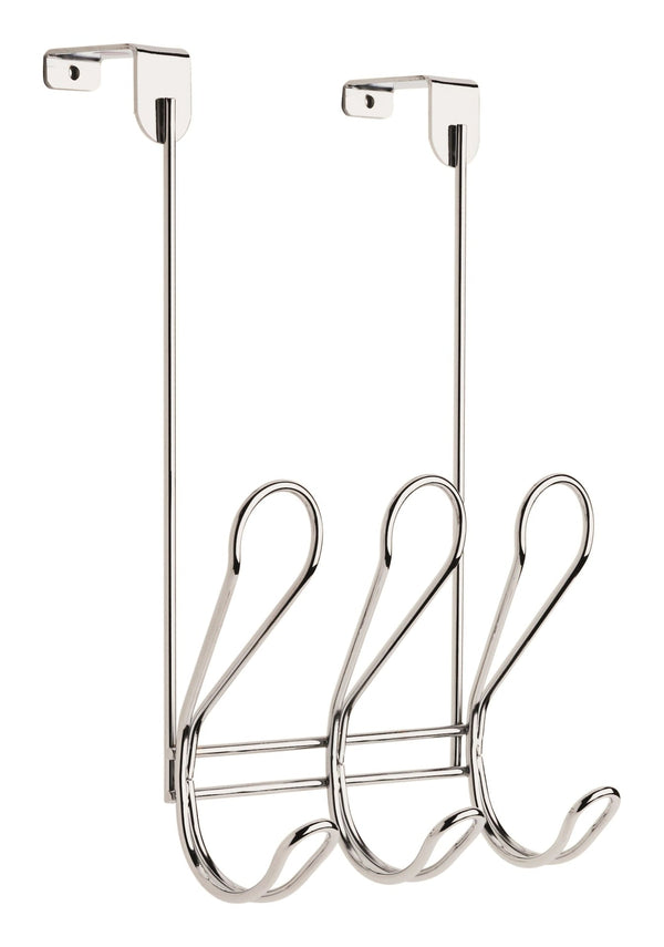 Peerless Dolen Steel 3-Hook Over the Door Rail, Assorted Colours C9