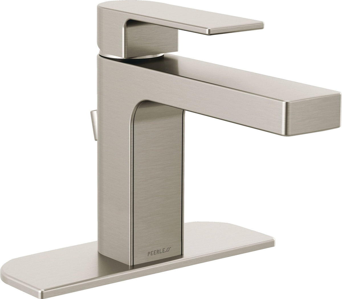 Peerless Xander Single Handle Rigid Spout Single Hole Bathroom Sink Faucet WaterSense Certified, Brushed Nickel