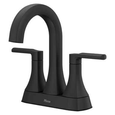 Pfister Vaneri 4-in Centreset Bath Faucet, Matte Black A9