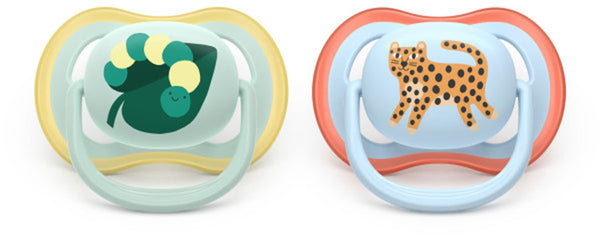 Philips Avent Ultra Aair Caterpillar Pacifier for 0-6M, 2-pk H1