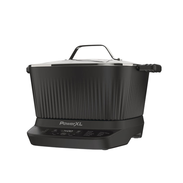 PowerXL StirMax Digital Programmable Slow/Multi-Cooker with 9 Cooking Pre-Sets, Black E3