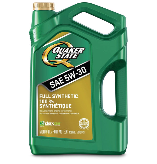 Quaker State Full Synthetic 5W30 Engine/Motor Oil, 5-L L9
