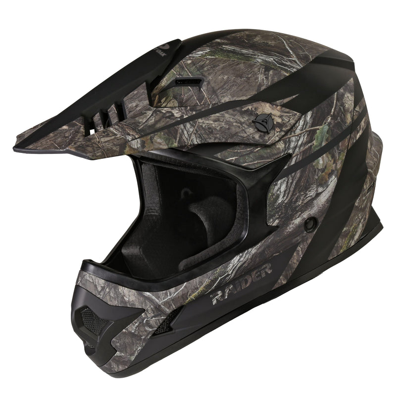 Raider Ambush V2 Off-Road Helmet, Adult, Mossy Oak, Assorted Sizes R0