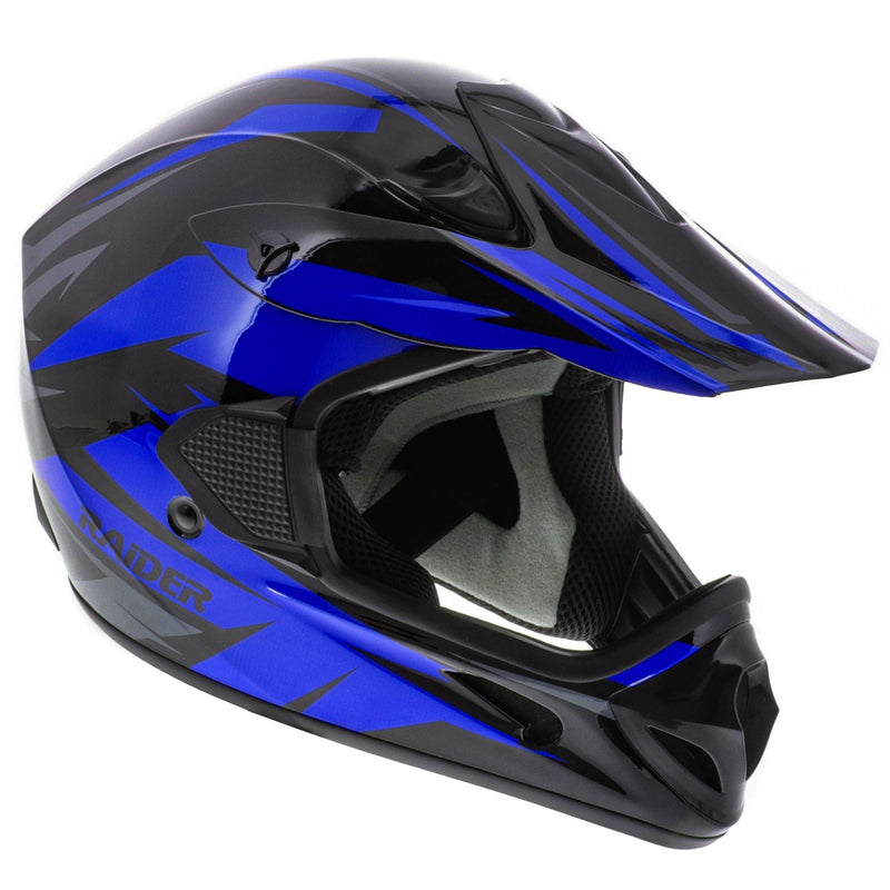 Raider RX2 Adult Dirt Bike/ATV Helmet, Blue D5