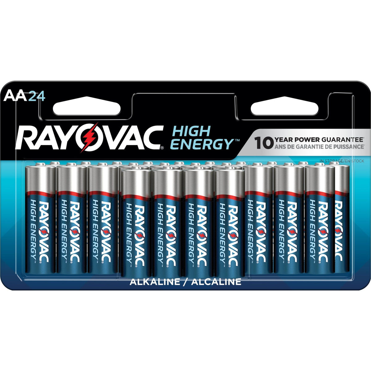 Rayovac HIGH ENERGY AA Alkaline Batteries, Long Lasting, All Purpose, 24-pk