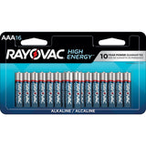 Rayovac HIGH ENERGY AAA Alkaline Batteries, Long Lasting, All Purpose, 16-pk
