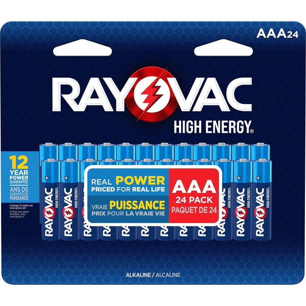 Rayovac HIGH ENERGY AAA Alkaline Batteries, Long Lasting, All Purpose, 24-Pk C4