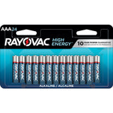 Rayovac HIGH ENERGY AAA Alkaline Batteries, Long Lasting, All Purpose, 24-Pk