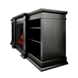 Real Flame Fresno Media Indoor Electric Fireplace TV Stand, 72-in, 1500W, Black