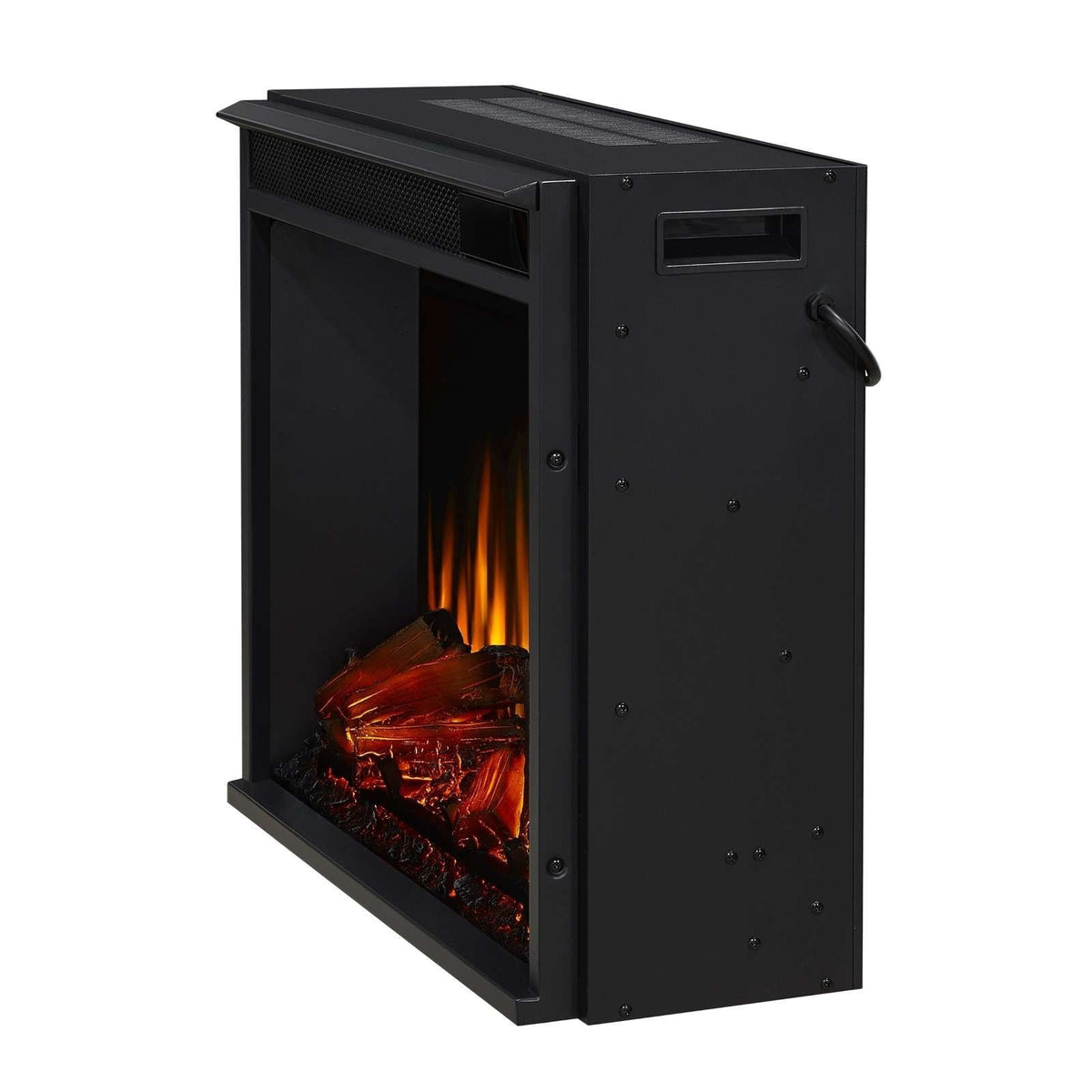 Real Flame Fresno Media Indoor Electric Fireplace TV Stand, 72-in, 1500W, Black