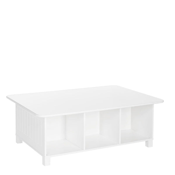 RiverRidge Home Kids' Desk, Activity & Play Table with 6 Storage Cubbies, For Bedroom/Playroom, White I6