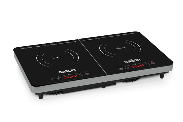 Salton Double Induction Cooktop, LED Display & Touch control with 10 Power Settings P7