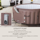 Salu Spa Hawaii Smart AirJet 6-Person Terracotta Round Spa, 77-in x 28-in