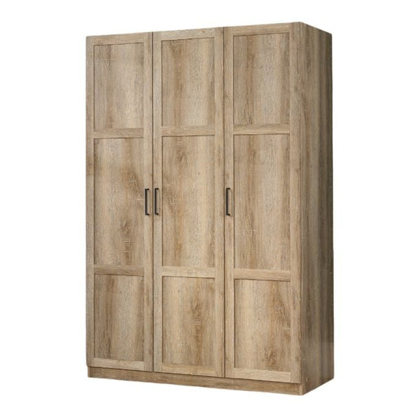 Sauder 3 Door Wardrobe, Shaker Oak O8