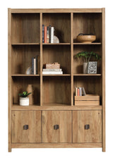 Sauder Cannery Bridge 3-Door Bookcase/Bookshelf Storage Cabinet, Sindoori Mango Finish