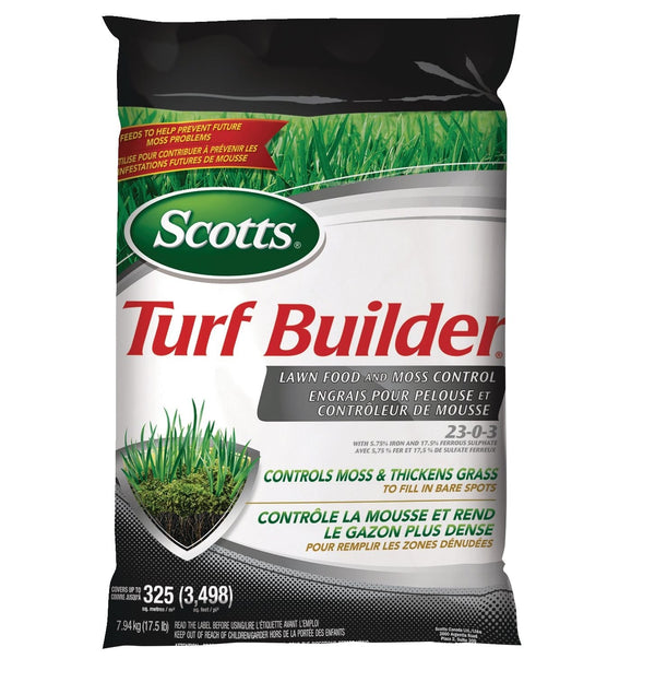 Scotts Turf Builder Lawn Food and Moss Control, 23-0-3, 7.94-kg, 325-m² J6