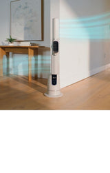 Shark TurboBlade Cool + Heat Oscillating Tower, 2-in-1 Bladeless Fan & Heater, with Remote Control, Black