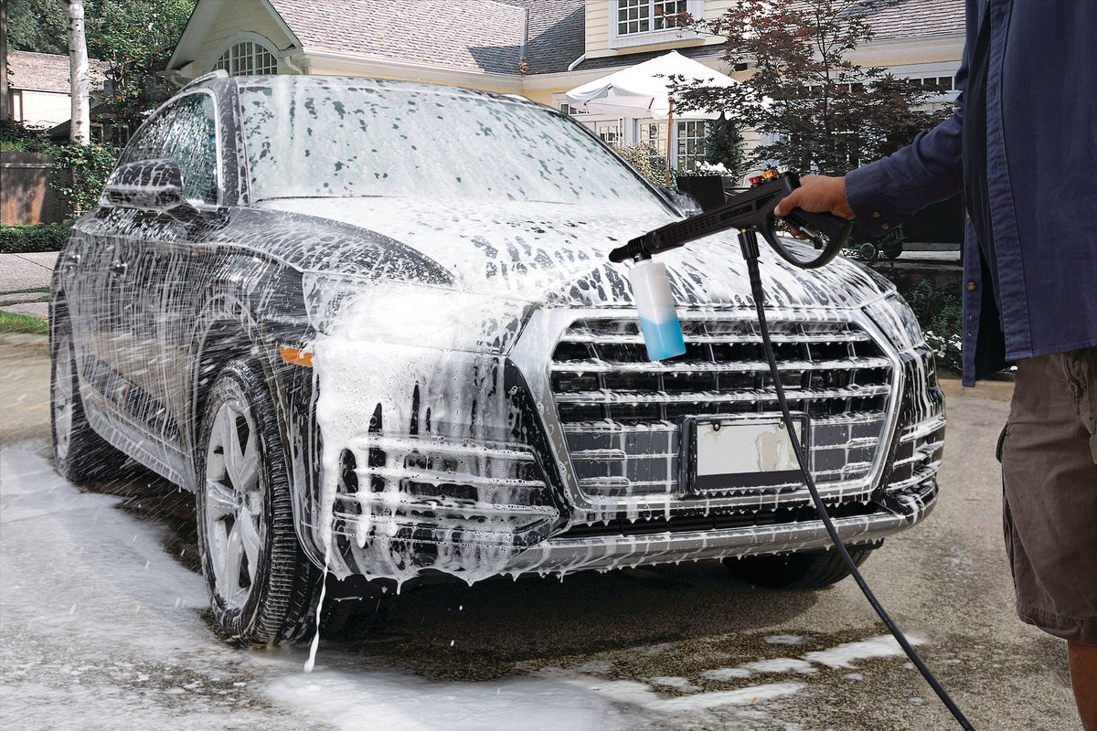 SIMONIZ 1750 PSI 1.8 GPM Wheeled Electric Pressure Washer with Foam Blaster