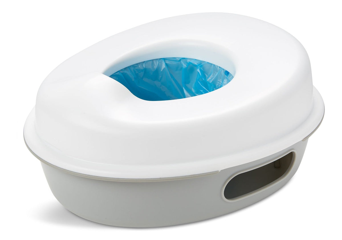 Skip Hop Go Time 3-in-1 Potty Training Toilet, White, Ages 18m+