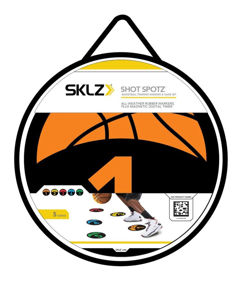 SKLZ Shot Spotz Indoor/Outdoor Numbered Basketball Training Markers with Digital Timer N7