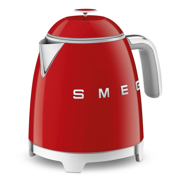 Smeg 50's 1400W Retro Style Electric Mini Countertop Kettle with Cordless Base, Red, 0.8-L C4