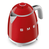 Smeg 50's 1400W Retro Style Electric Mini Countertop Kettle with Cordless Base, Red, 0.8-L
