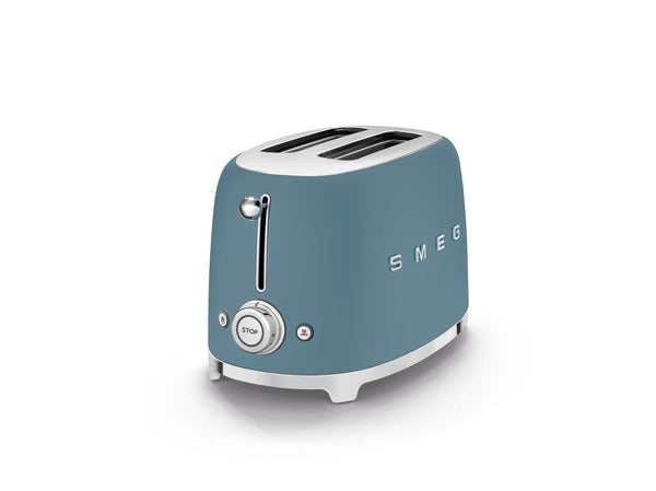 SMEG Compact 2-Slice Traditional Toaster, Storm Blue F0
