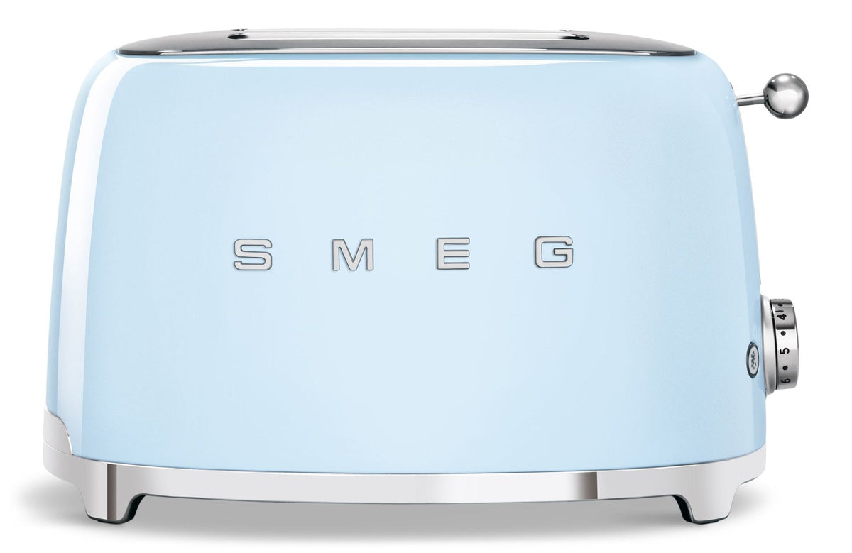 Smeg Retro Style Electric Toaster with Multi-Function Control, Light Blue, 2-Slices