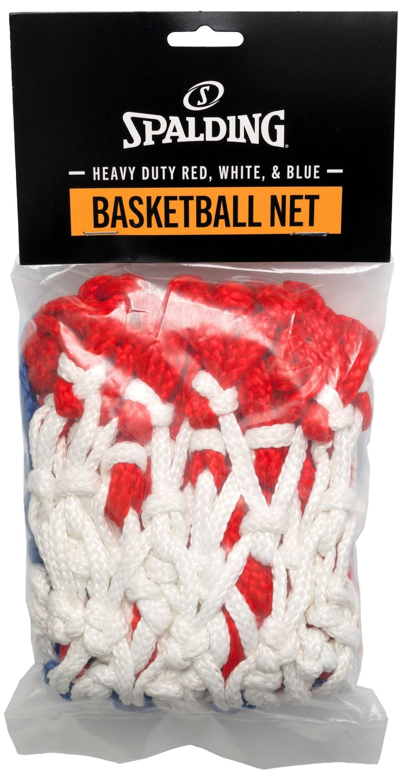 Spalding Heavy Duty Indoor/Outdoor Standard Replacement Basketball Net, Red/White/Blue K0