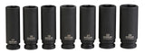 Stanley Pro 1/2-in Deep Impact Socket Set, Metric, 7-pc