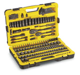 Stanley Professional Grade Black Chrome Socket Set, SAE/Metric, 230-pc