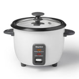 Starfrit 300W 6-Cup White Rice Cooker with Steam Basket