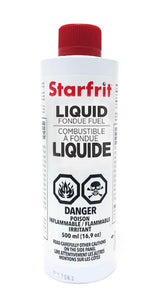Starfrit Liquid Fondue Fuel Methanol Gel, 500ml / 17 oz