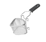 Starfrit Stainless Steel 2-Way Draining Fondue Cooking Basket with Heat-Resistant Handle, 3.7-in