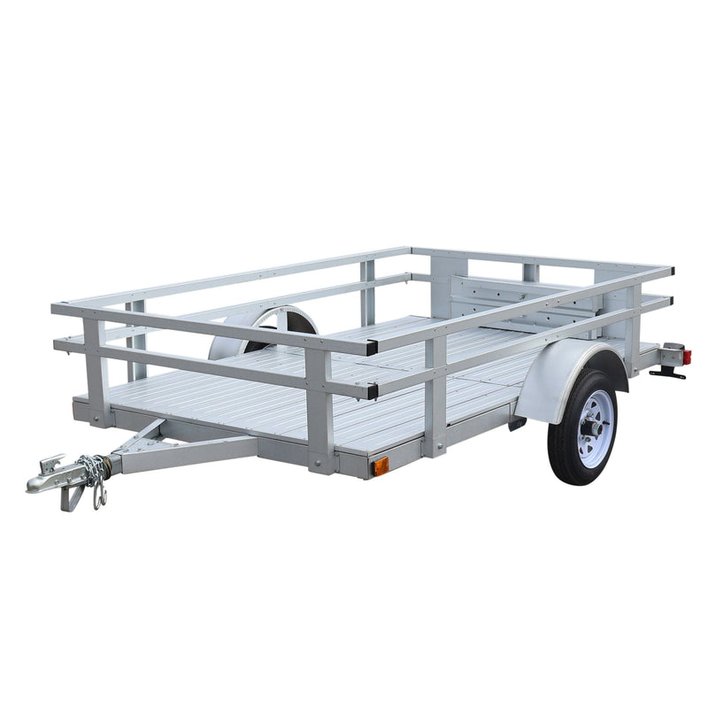 Stirling 5x8-ft Rail Side Galvalume Plus Stirling Kit Trailer Y4