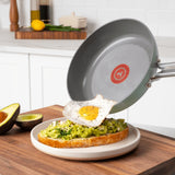 T-fal Ceramic Inspire, Non stick Frying Pan, Oven Safe, Thermo-Spot Heat Indicator, 8-in, Mint