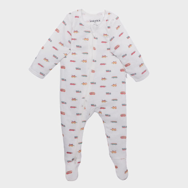 The Elk Baby Camping Print Premium Organic Cotton Zippy, Various Sizes S2